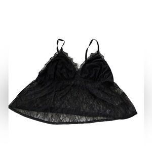 Adoreme black lace pj set